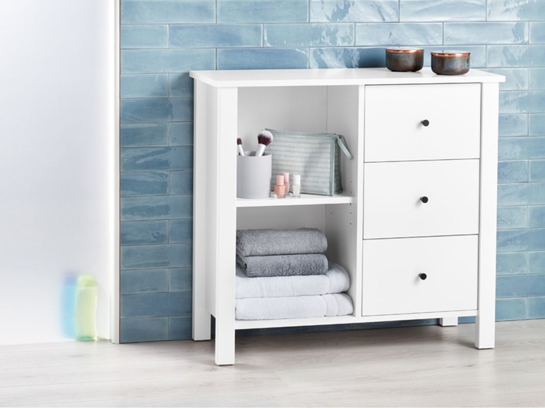 Ga naar volledige schermweergave: LIVARNO LIVING Commode, 90 x 84 x 35 cm, 2 vakken, 3 schuiflades - afbeelding 2