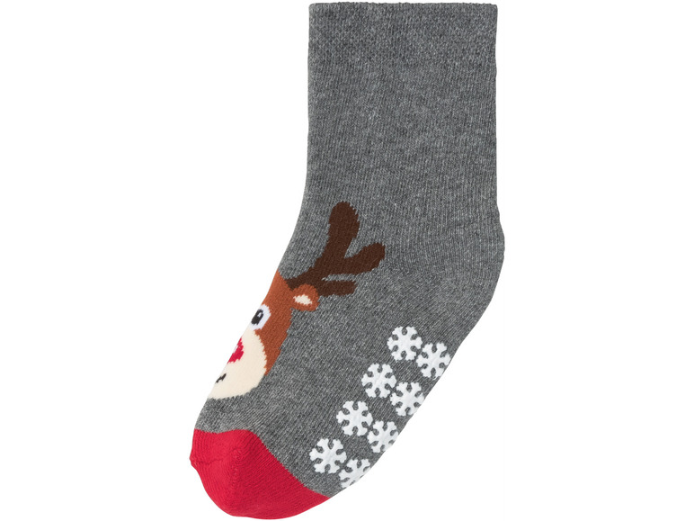 Aller en mode plein écran lupilu® Set de 2 paires de chaussettes de Noël en un mélange de coton - Photo 2