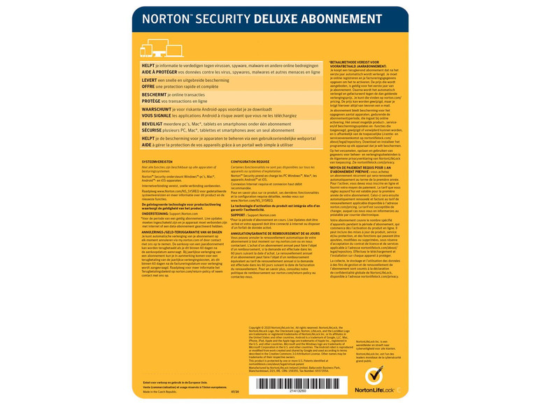 Aller en mode plein écran Norton Logiciel antivirus et antimalware »Security Deluxe« - Photo 2