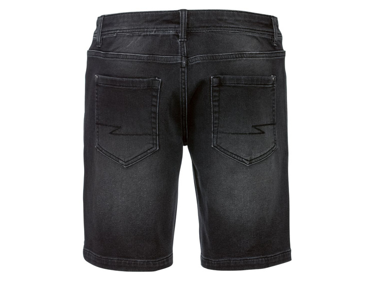 Ga naar volledige schermweergave: LIVERGY® Sweat-denim short voor heren, katoen, polyester en elastaan - afbeelding 12