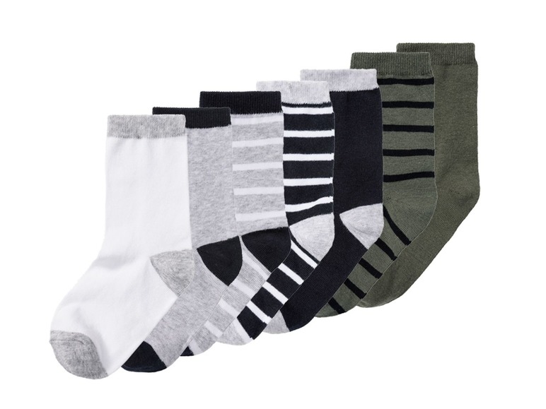 Aller en mode plein écran pepperts!® Chaussettes pour garçons, 7 paires, coton biologique - Photo 2