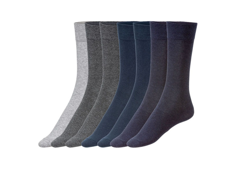 Ga naar volledige schermweergave: LIVERGY Sokken voor heren, 7 paar, katoen, polyamide en elastaan - afbeelding 2