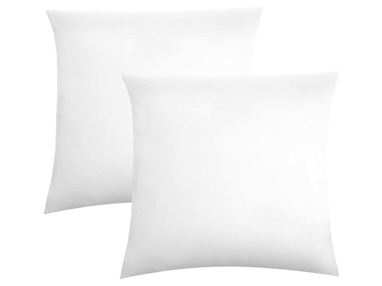 WOLTU Kussenslopen, set van 2 kussenslopen 45 cm x 45 cm, 100% katoen, decoratieve zachte kussenslopen voor bank, auto, slaapkamer, wit
