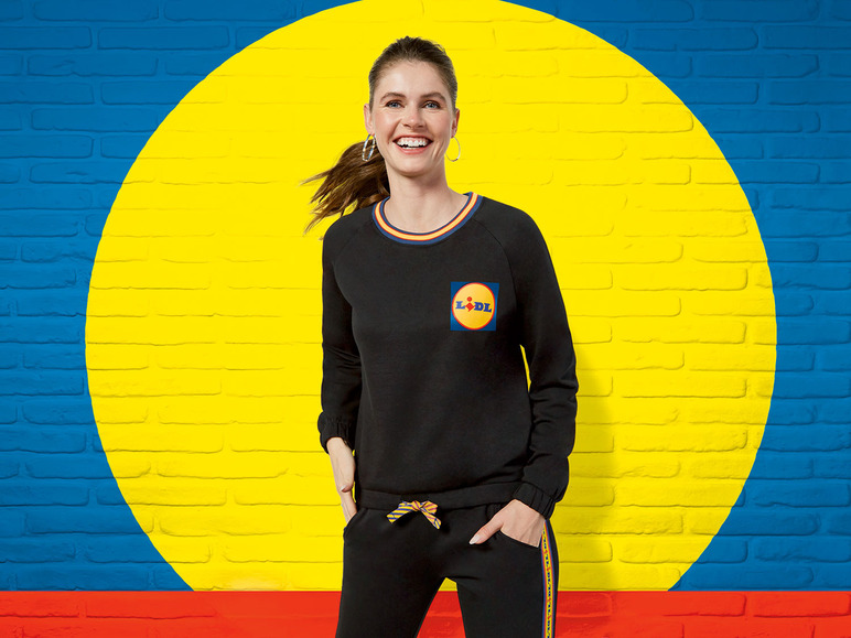 Aller en mode plein écran esmara® Sweat Lidl en un mélange de coton - Photo 3