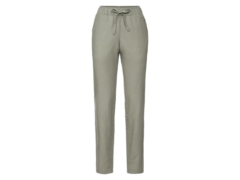 Aller en mode plein écran esmara® Pantalon avec taille élastique en lin et coton - Photo 15