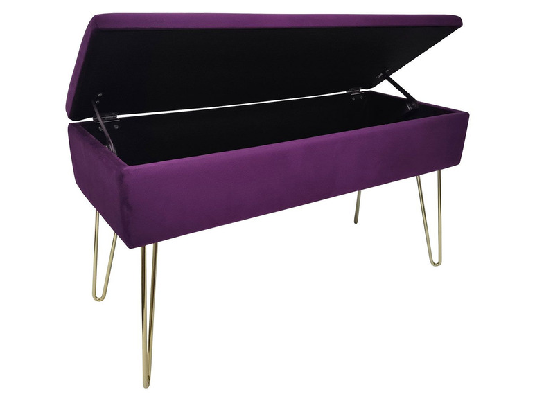 Aller en mode plein écran ECHTWERK Banc avec espace de rangement, 75 x 41,5 x 30 cm - Photo 4
