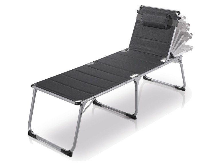 Aller en mode plein écran florabest Chaise longue en aluminium XXL - Photo 4