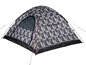Une tente de camping High Peak en camouflage gris.