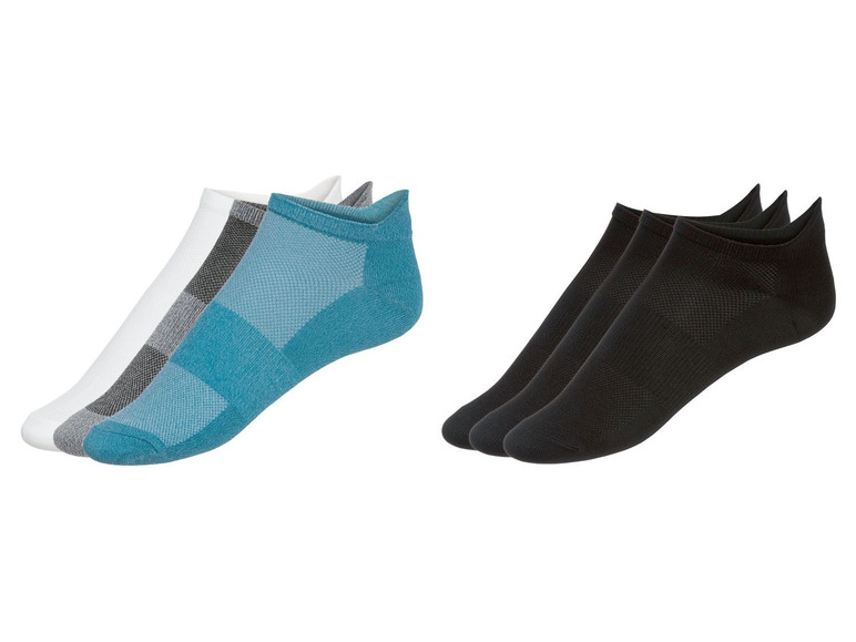 Aller en mode plein écran CRIVIT Chaussettes sneakers pour femmes, 3 paires - Photo 1