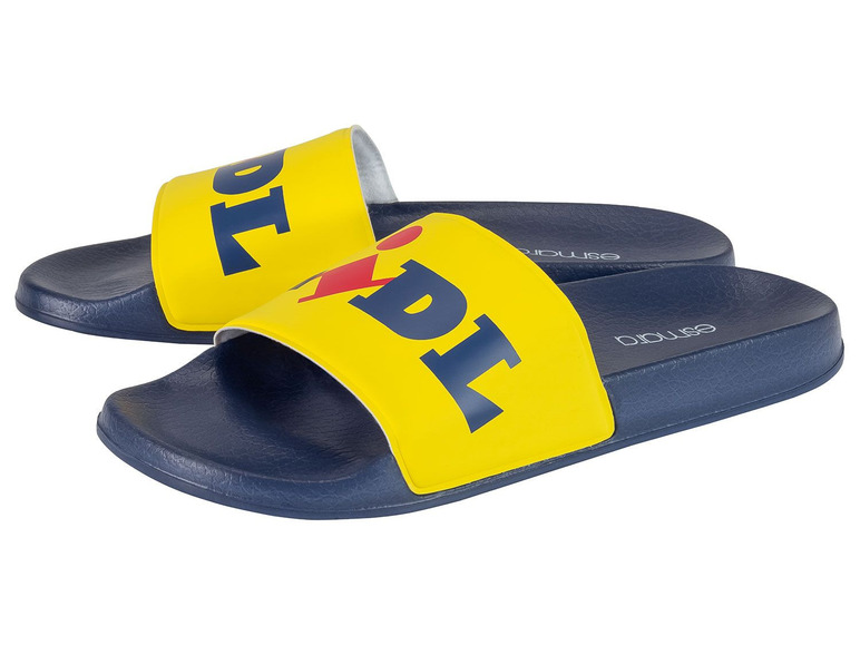 Ga naar volledige schermweergave: LIVERGY® Lidl-slippers voor heren, PU, textiel, EVA - afbeelding 1