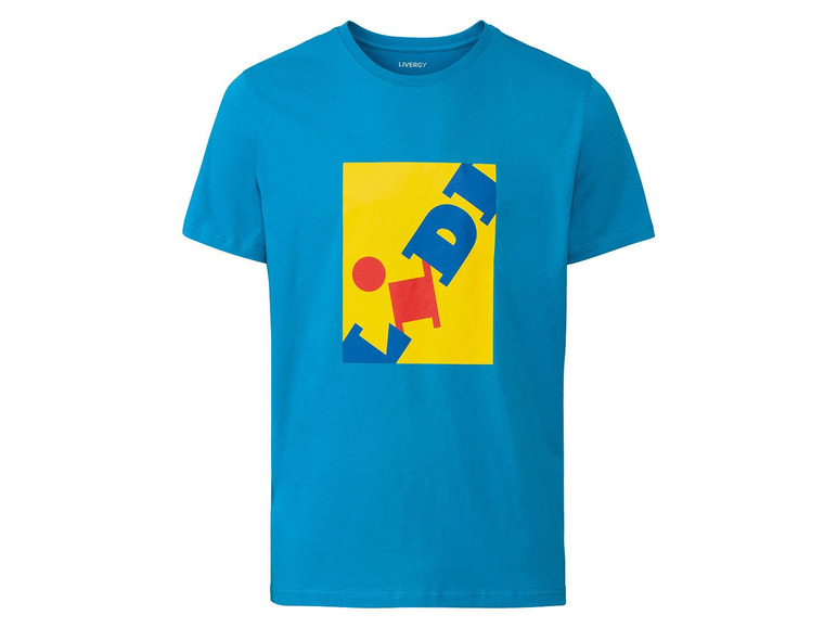 Aller en mode plein écran LIVERGY® T-shirt Lidl pour hommes, pur coton - Photo 1