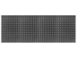 Vier zwarte pegboards met gaten voor gereedschap.
