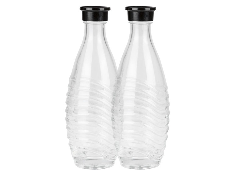 Ga naar volledige schermweergave: SodaStream Herbruikbare glazen flessen, koolzuurhoudend, 2 x 0,6 L - afbeelding 1