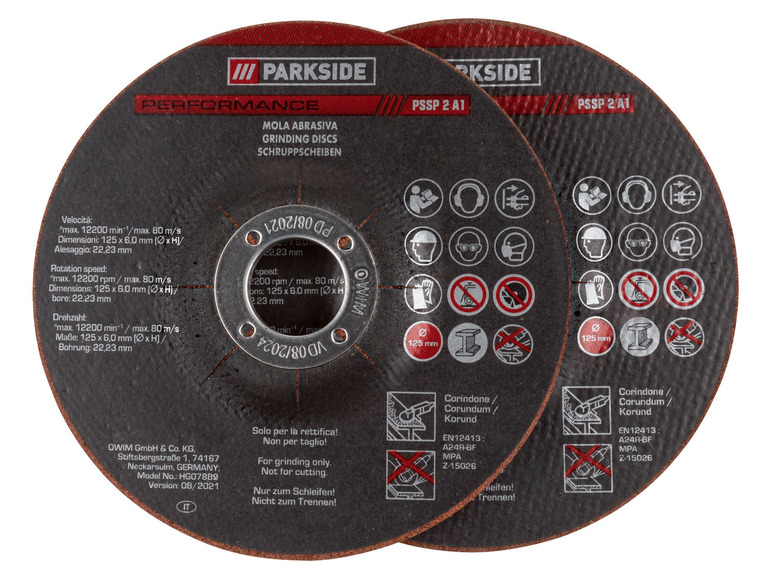 Ga naar volledige schermweergave: PARKSIDE PERFORMANCE® Slijpschijven - afbeelding 1