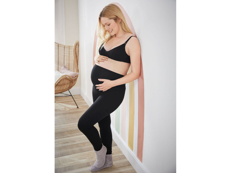 Ga naar volledige schermweergave: ESMARA® Set van 2 zwangerschapsleggings van een katoenmix - afbeelding 4