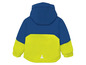 Une veste d'hiver bleue et jaune pour enfants.
