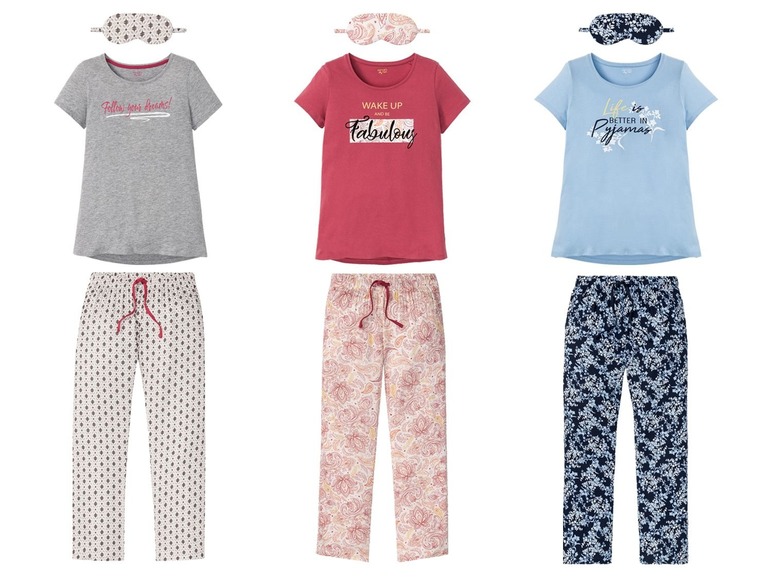 Ga naar volledige schermweergave: ESMARA® Lingerie 3-delige pyjamaset voor dames - afbeelding 1