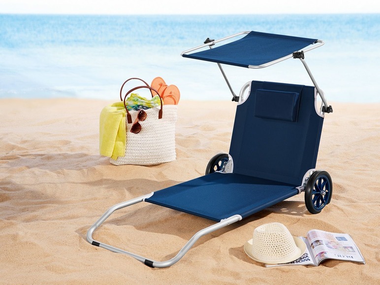 Aller en mode plein écran CRIVIT Chaise de plage à roulettes - Photo 6