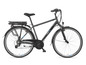 Vélo électrique Telefunken noir avec moteur arrière.