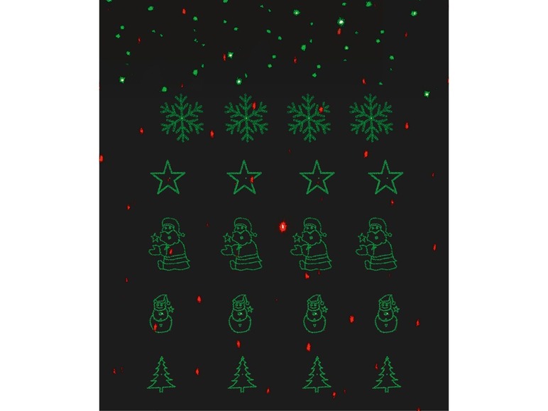 Ga naar volledige schermweergave: MELINERA® Laserprojector met kerstfiguren - afbeelding 17
