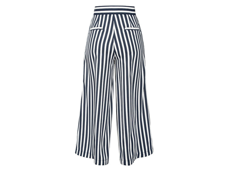 Ga naar volledige schermweergave: Broek of culotte voor dames, linnen look, polyester - afbeelding 7