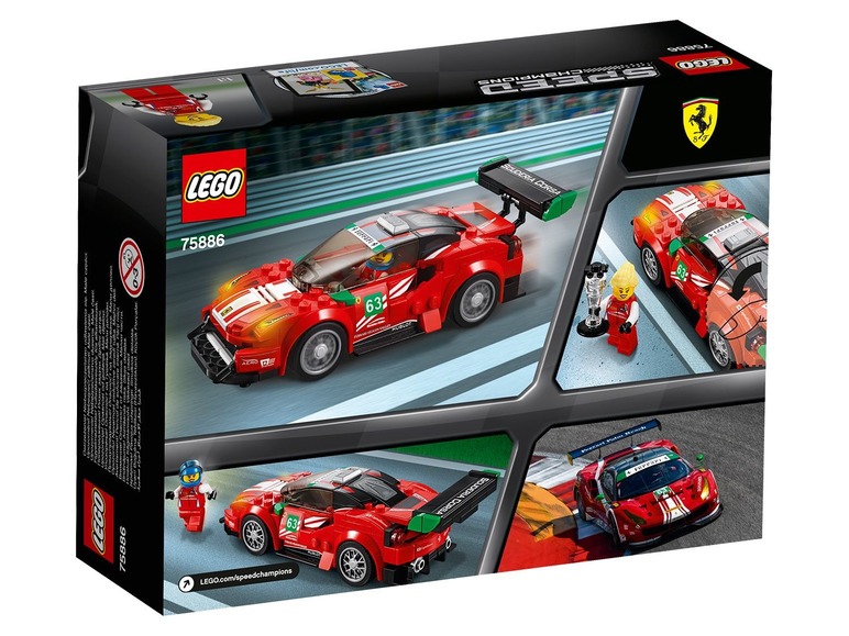 Ga naar volledige schermweergave: LEGO Ferrari 488 GT3 Scuderia Corsa (75886) - afbeelding 2