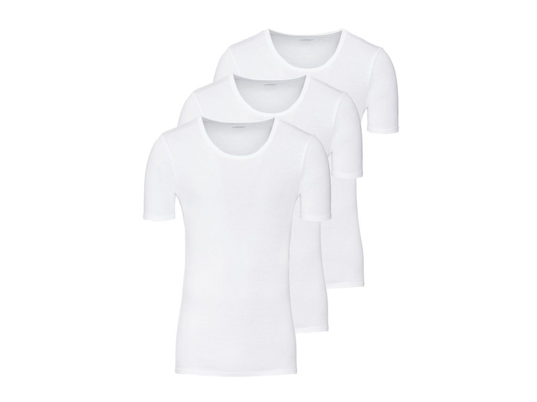 Aller en mode plein écran LIVERGY® T-shirts pour hommes, set de 3, pur coton - Photo 9