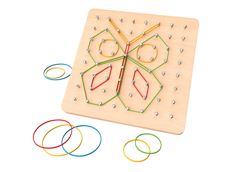 Ga naar volledige schermweergave: Playtive Houten puzzel of geoboard - afbeelding 5