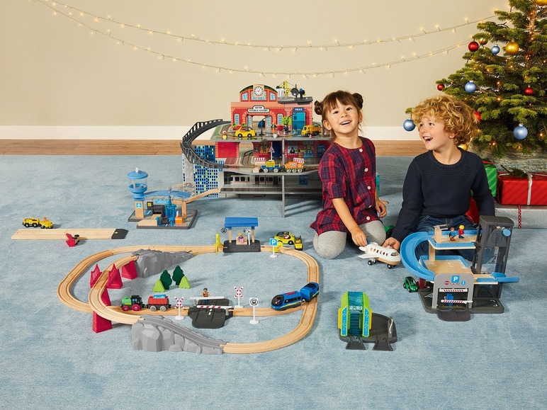 Ga naar volledige schermweergave: Playtive JUNIOR Houten treinstationset XXL - afbeelding 13