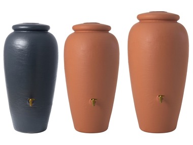 4RAIN Récupérateur d'eau de pluie »Amphora«, de 330 ou 500 l, collecteur d'eau de pluie inclus