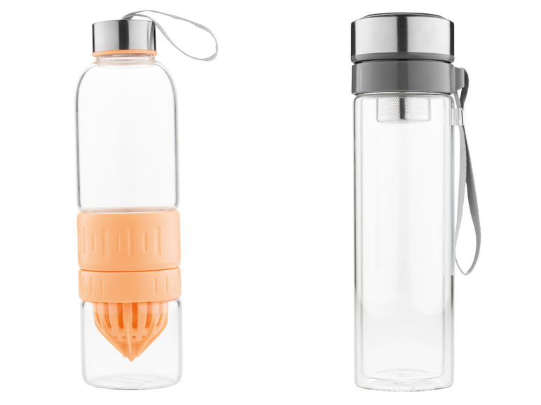 Ga naar volledige schermweergave: ERNESTO® Drinkfles met citruspers of met infuser - afbeelding 1