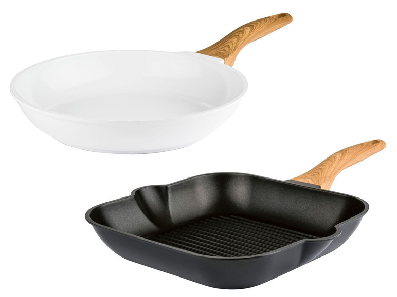 Ga naar volledige schermweergave: ERNESTO® Aluminium pan of grillpan, anti-aanbaklaag - afbeelding 1