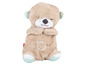 Une peluche de loutre brune douce pour bébés.