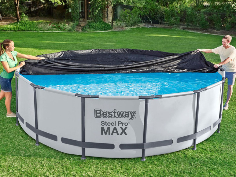 Ga naar volledige schermweergave: Bestway Flowclear™ Afdekzeil voor zwembad, 370 x 370 cm - afbeelding 8