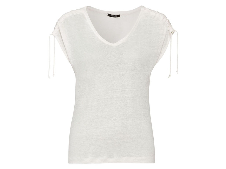 Ga naar volledige schermweergave: esmara® Nonchalant linnen T-shirt - afbeelding 2