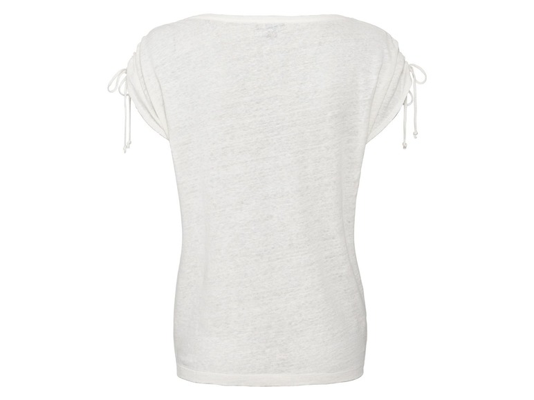 Ga naar volledige schermweergave: esmara® T-shirt voor dames, puur linnen - afbeelding 4
