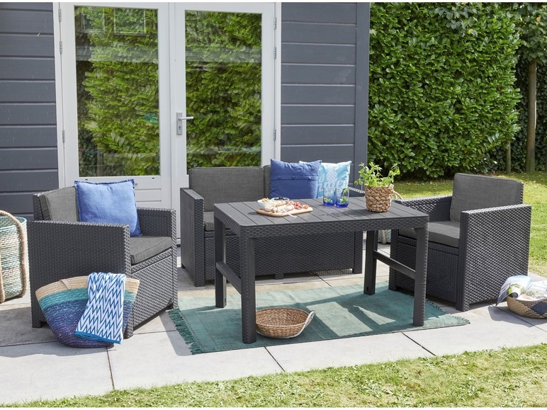 Aller en mode plein écran Keter Set de meubles de jardin en osier, 4 pièces - Photo 11