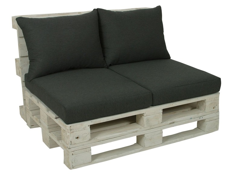 Aller en mode plein écran GO-DE Textil Set de coussins de jardin pour palettes - Photo 2