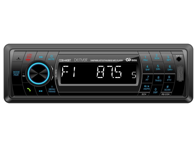 Ga naar volledige schermweergave: DENVER DAB Autoradio CDB-44BT - afbeelding 1