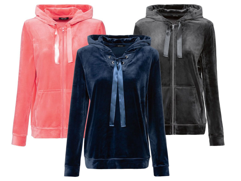 Ga naar volledige schermweergave: esmara® Hoodie voor dames, polyester en elastaan - afbeelding 1