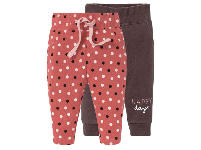 Ga naar volledige schermweergave: lupilu® Joggingbroek voor baby's, set van 2, 50/56 - 86/92 - afbeelding 2