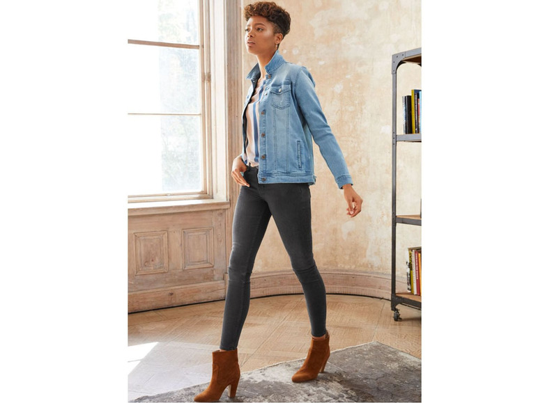 Ga naar volledige schermweergave: ESMARA® Jeansvest voor dames, katoen en elastaan - afbeelding 6