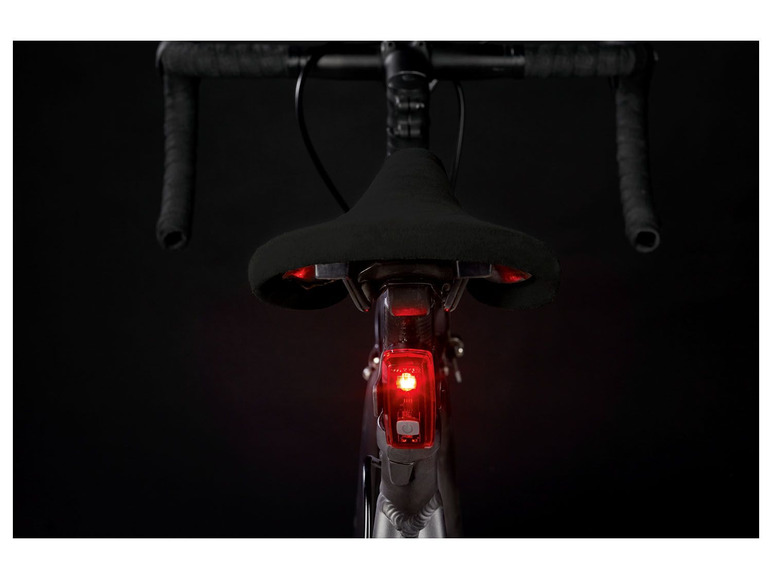 Aller en mode plein écran CRIVIT Éclairage à LED pour vélo, feu avant et arrière - Photo 9