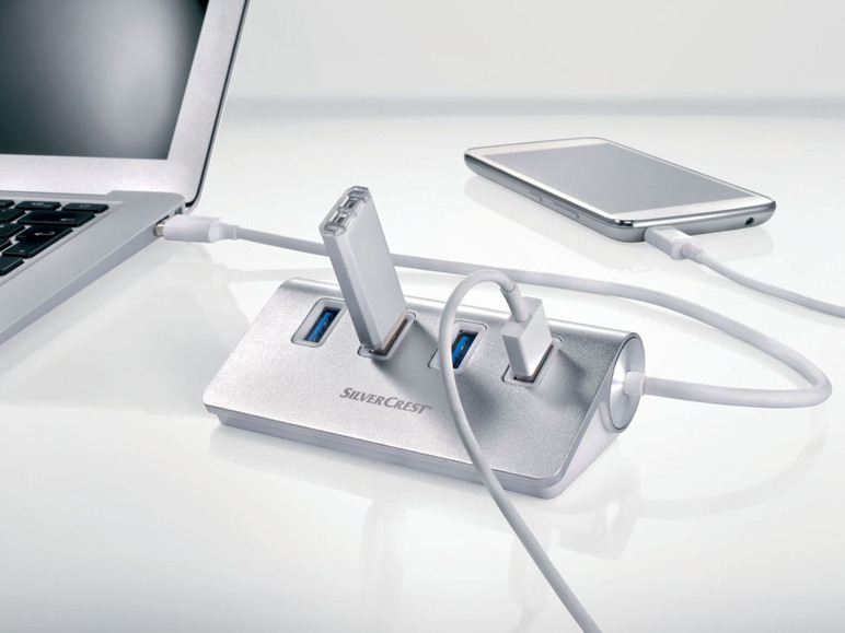 Ga naar volledige schermweergave: SILVERCREST® USB-hub, 4 poorten - afbeelding 3