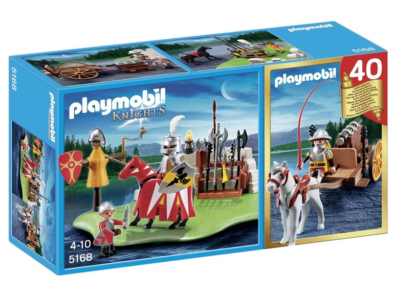 Ga naar volledige schermweergave: Riddertoernooi met kanontransport (5168), Playmobil - afbeelding 1
