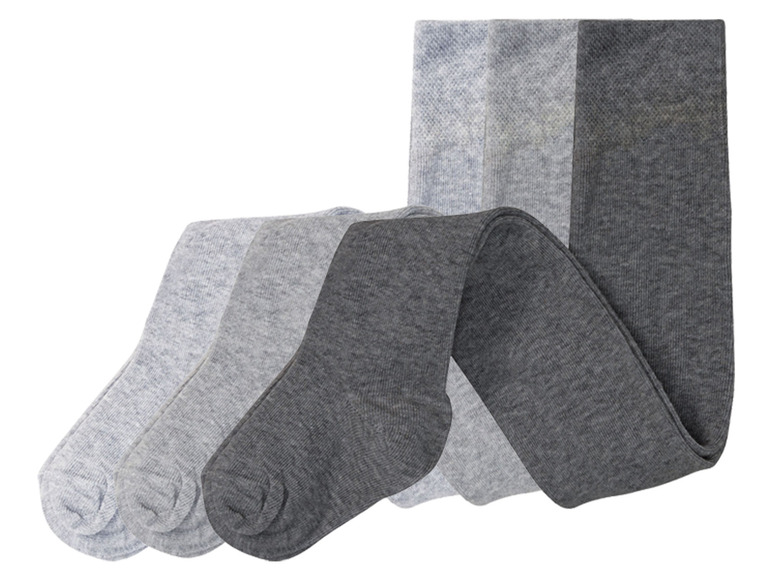 Aller en mode plein écran lupilu® Set de 3 paires de collants en un mélange de coton bio - Photo 1