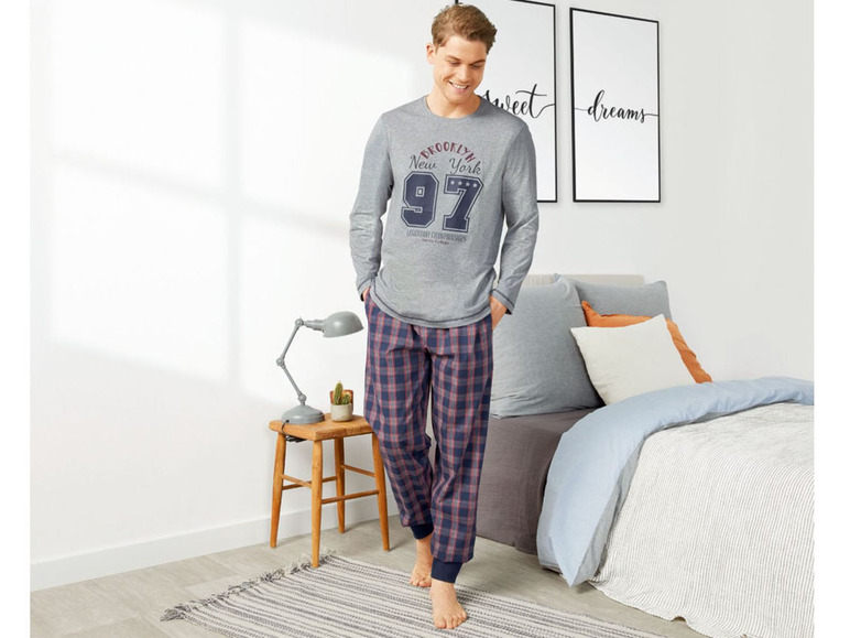 Aller en mode plein écran LIVERGY® Pyjama pour hommes, S - XL - Photo 3