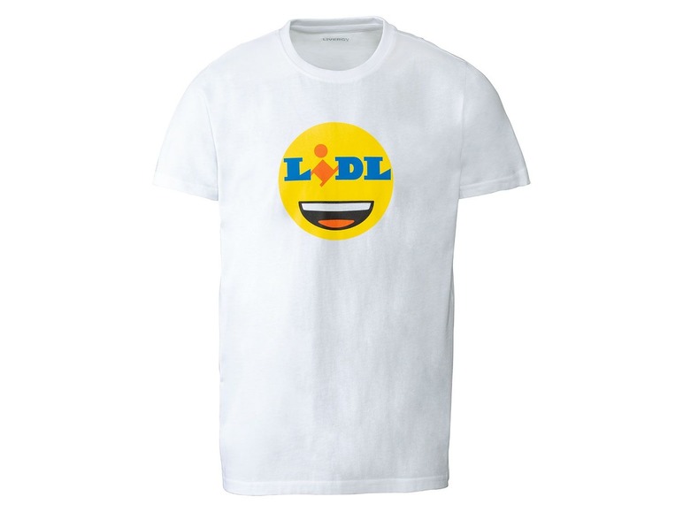Ga naar volledige schermweergave: LIVERGY T-shirt voor heren, puur katoen, Lidl-print - afbeelding 1