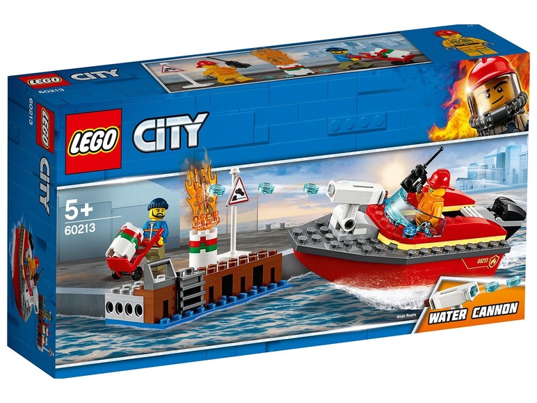 Ga naar volledige schermweergave: LEGO® City Brand aan de kade (60213) - afbeelding 1