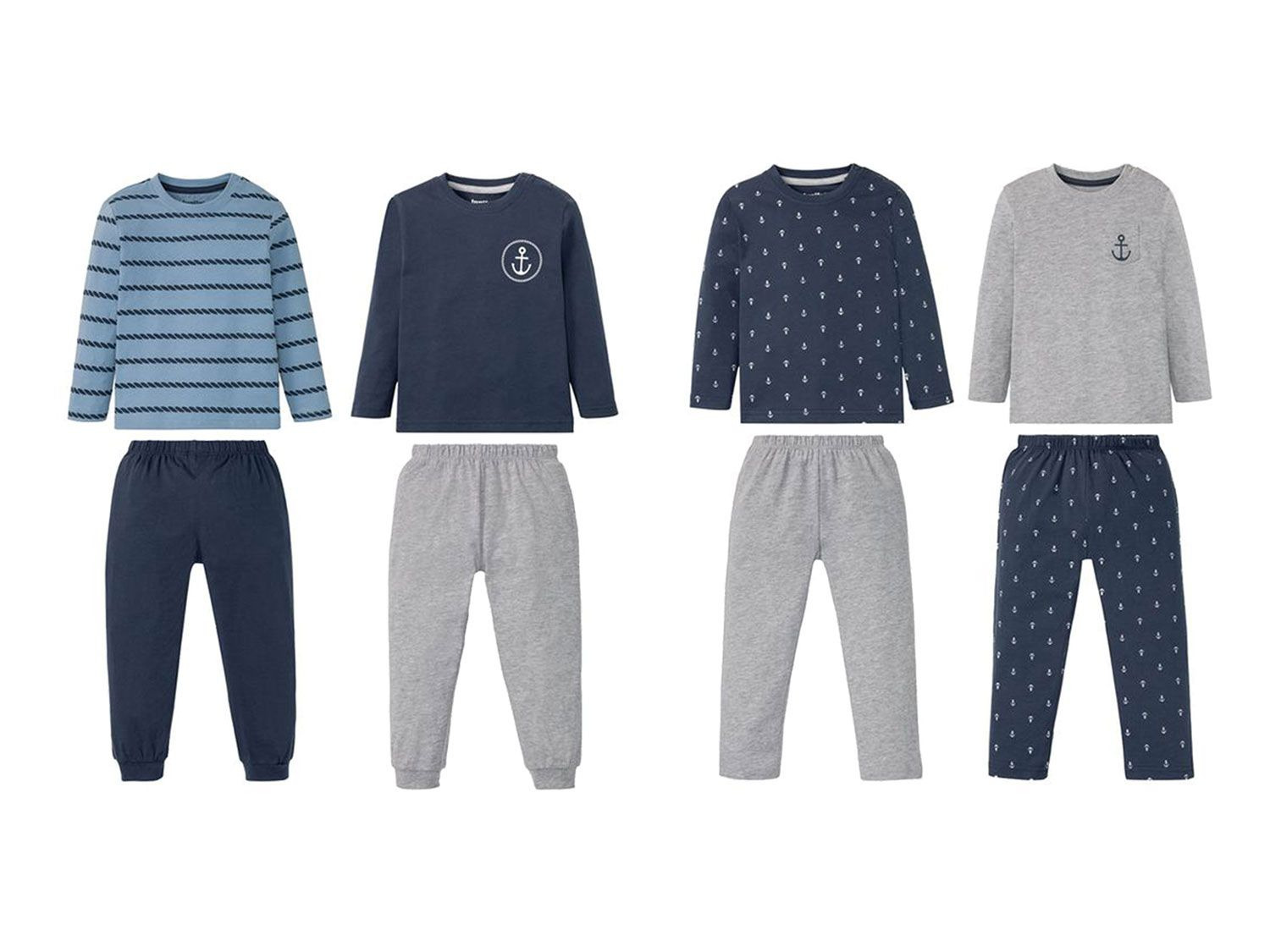 dood gaan Psychologisch Gymnastiek lupilu® Pyjama voor jongens, 86/92 - 110/116, set van 2